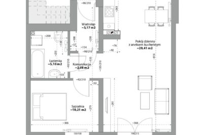 Mieszkanie na Plewiskach 50,14 m2 do zamieszkania, zdjęcie 2