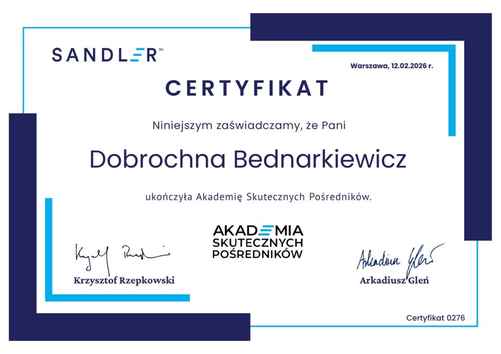 Akademia Skutecznych Pośredników – Dobrochna Bednarkiewicz